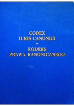 Codex iuris canonici kodeks prawa kanonicznego