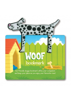 Zwierzęca zakładka do książki - Woof - Pies