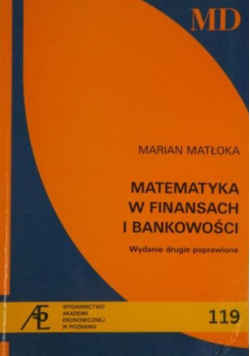 Matematyka w finansach i bankowości