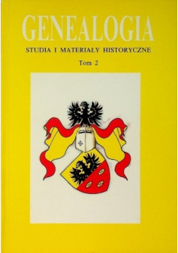 Genealogia studia i materiały historyczne Tom II