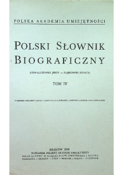 Polski Słownik Biograficzny Tom IV, 1938 r