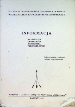 Informacja Radiestezja Geotronika Biotronika