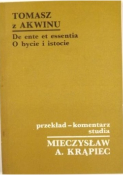 De ente et essentia O bycie i istocie