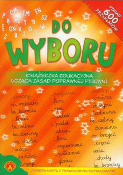 Książeczka edukacyjna ucząca poprawnej pisowni
