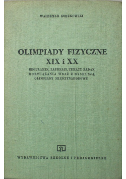 Olimpiady fizyczne XIX i XX