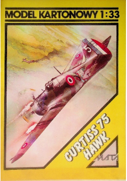 Model kartonowy Curtiss 75 Hawk