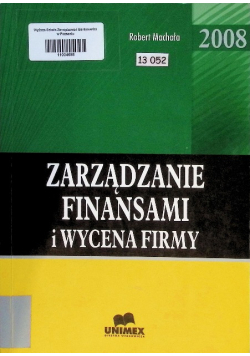 Zarządzanie finansami i wycena firmy