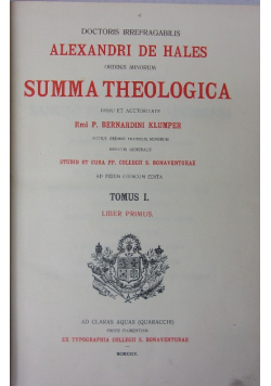 Summa Theologica 1924 r.