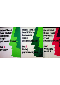 Podręcznik terapii psychoanalitycznej Tom 1 do 3