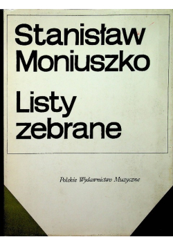 Moniuszko Listy zebrane