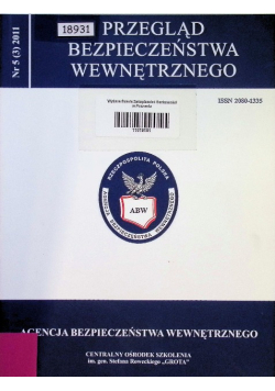 Przegląd bezpieczeństwa wewnętrznego Nr 5 / 11