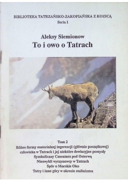 To i owo o Tatrach Tom II