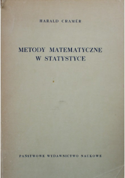 Metody matematyczne w statystyce