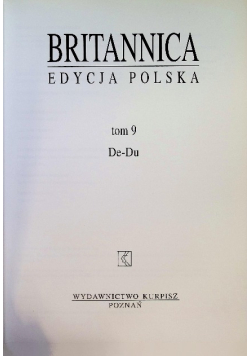Britannica. Edycja polska. Tom 9: De-Du