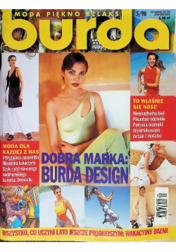 Burda moda piękno relaks Nr 5/98 moda dla dzieci