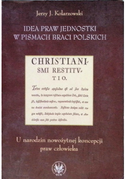 Idea praw jednostki w pismach Braci Polskich