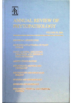 Annual Review of Phytopathology Volume 39