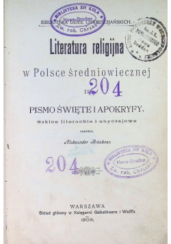 Literatura religijna w polsce średniowiecznej