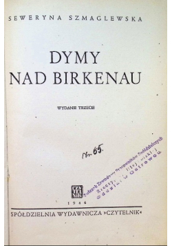 Dymy nad Birkenau 1946 r.