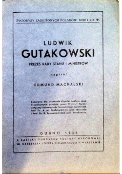 Ludwik Gutakowski prezes rady stanu 1938 r.