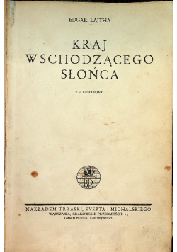 Kraj wschodzącego słońca 1938 r.