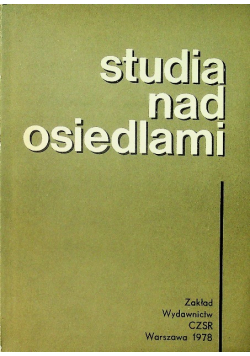 Studia nad Osiedlami