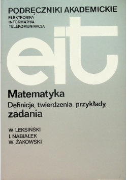 Matematyka definicje, twierdzenia, przykłady, zadania