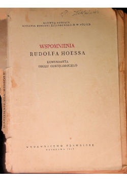 Wspomnienia Rudolfa Hoessa