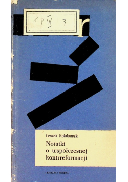 Notatki o współczesnej kontrreformacji