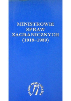 Ministrowie spraw zagranicznych ( 1919 - 1939 )