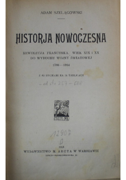 Historja nowoczesna 1918 r.
