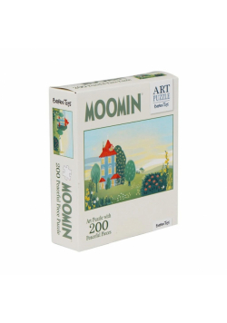 Puzzle artystyczne muminki zielone 200el