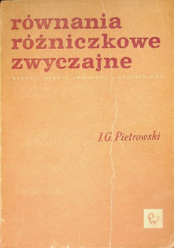 Równania różniczkowe zwyczajne