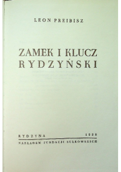 Zamek i klucz Rydzyński