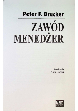 Zawód menedżer