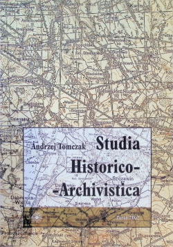Studia Historico-Archivistica