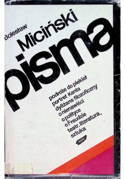 Miciński Pisma