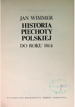 Historia piechoty polskiej do roku 1864