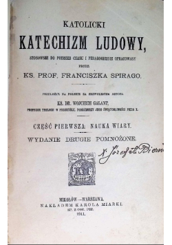 Katolicki katechizm ludowy 1911 r.