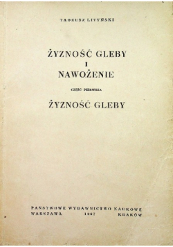 Żyzność gleby i nawożenie