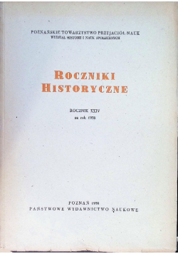 Roczniki Historyczne Rocznik XXIV
