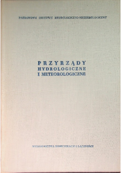 Przyrządy hydrologiczne i meteorologiczne