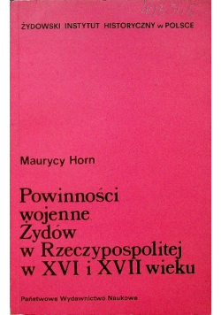 Powinności wojenne Żydów w Rzeczypospolitej