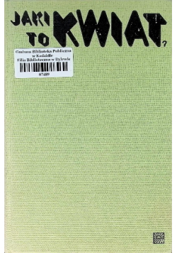Jaki to kwiat