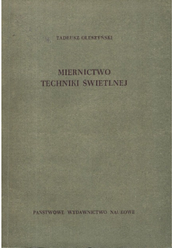 Miernictwo techniki świetlnej