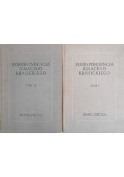 Korespondencja Ignacego Krasickiego, Tom I i II
