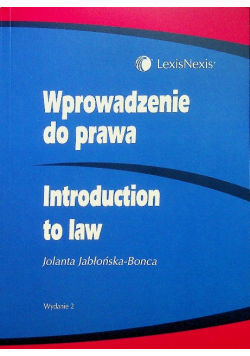 Wprowadzenie do prawa Introduction to Law