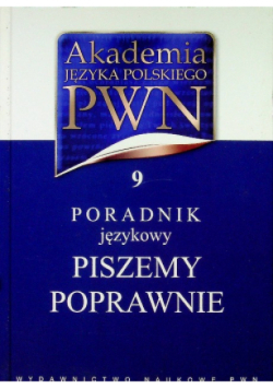 Poradnik językowy piszemy poprawnie Tom IX
