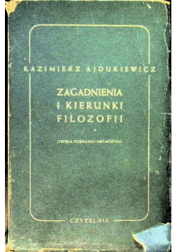 Zagadnienia i kierunki filozofii 1949 r.