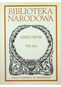 Wierzyński Wybór poezji